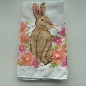 Easter bunny spring kitchen hand towel 2 pack
